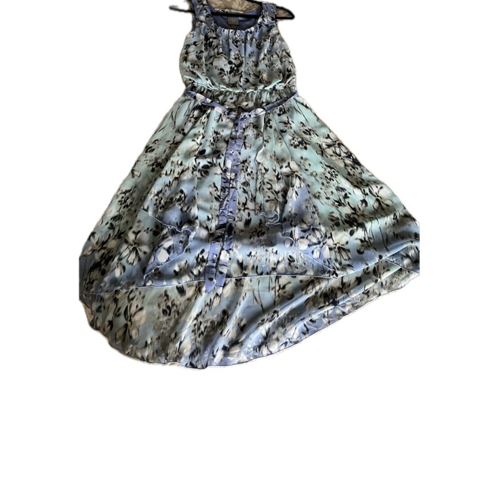 BRAND NEW Rabbit Rabbit Rabbit Light Blue Print Dress with Belt SZ.6 - Picture 6 of 7